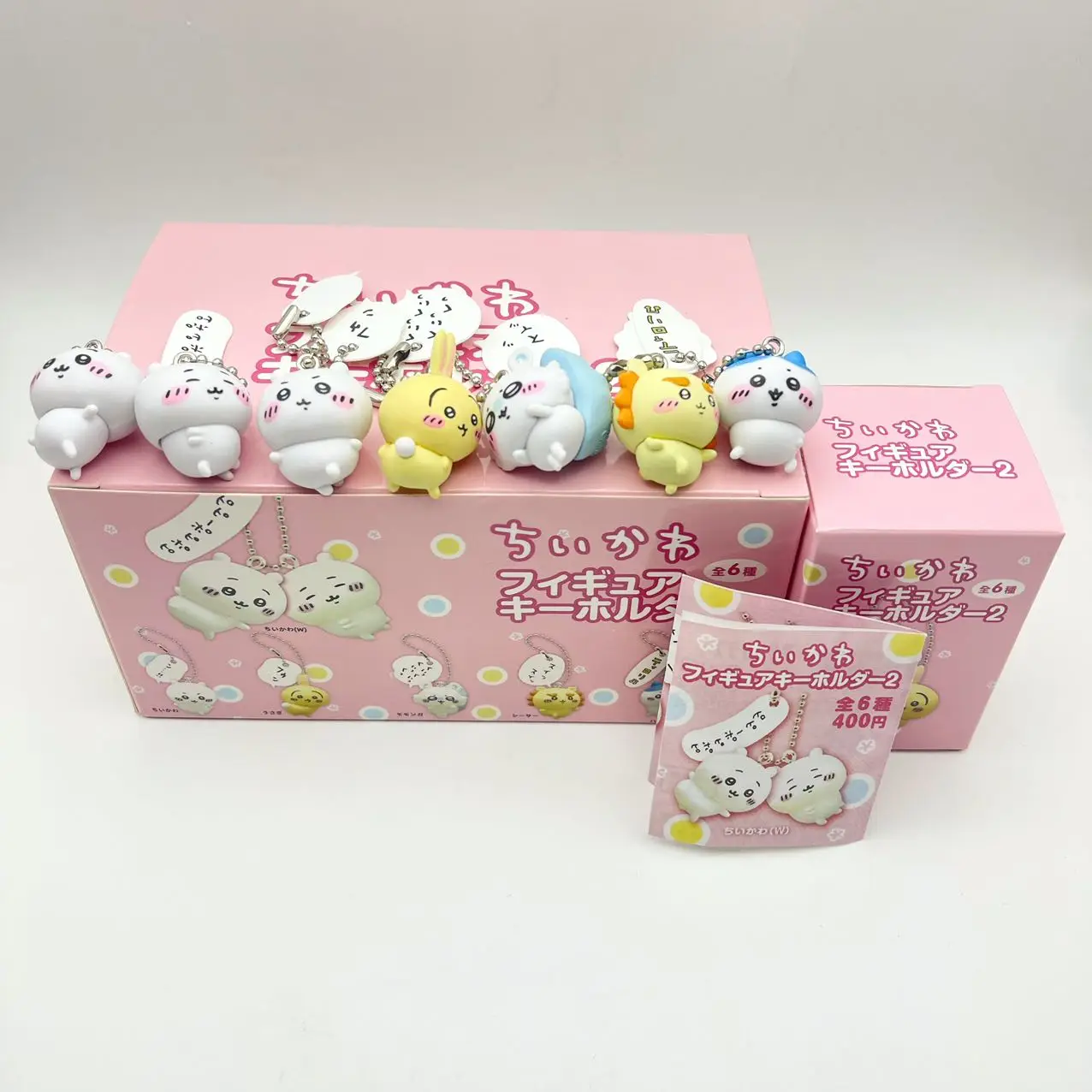 อะนิเมะ Kawaii Self-Abrecating Bear Chikawa Hachiware ซูชิ Gashapon พวงกุญแจ Usagi Momo กล่องจี้ตกแต่งกล่องตาบอดของขวัญ