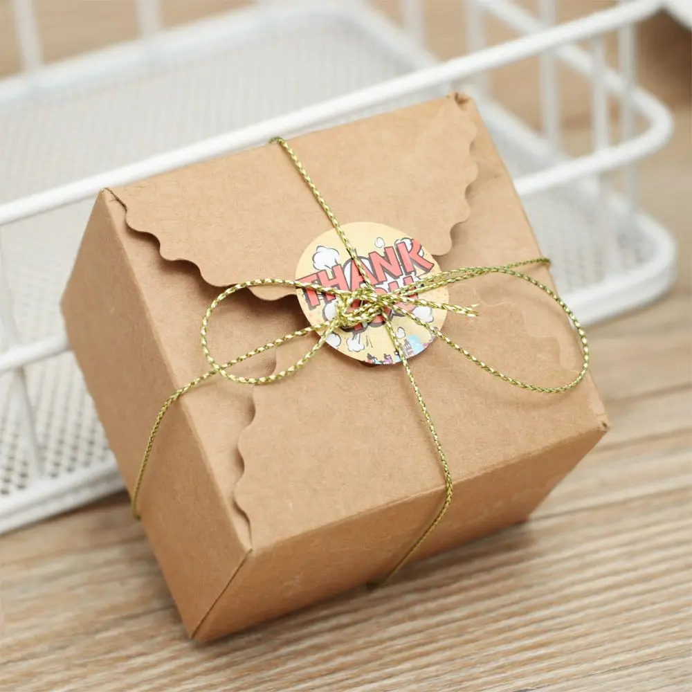 20/100 Meters Hollow Tying Rope Gift Box Decor Tag Line Metallic Cord Tinsel String Packaging Thread Christmas Strap Ribbon