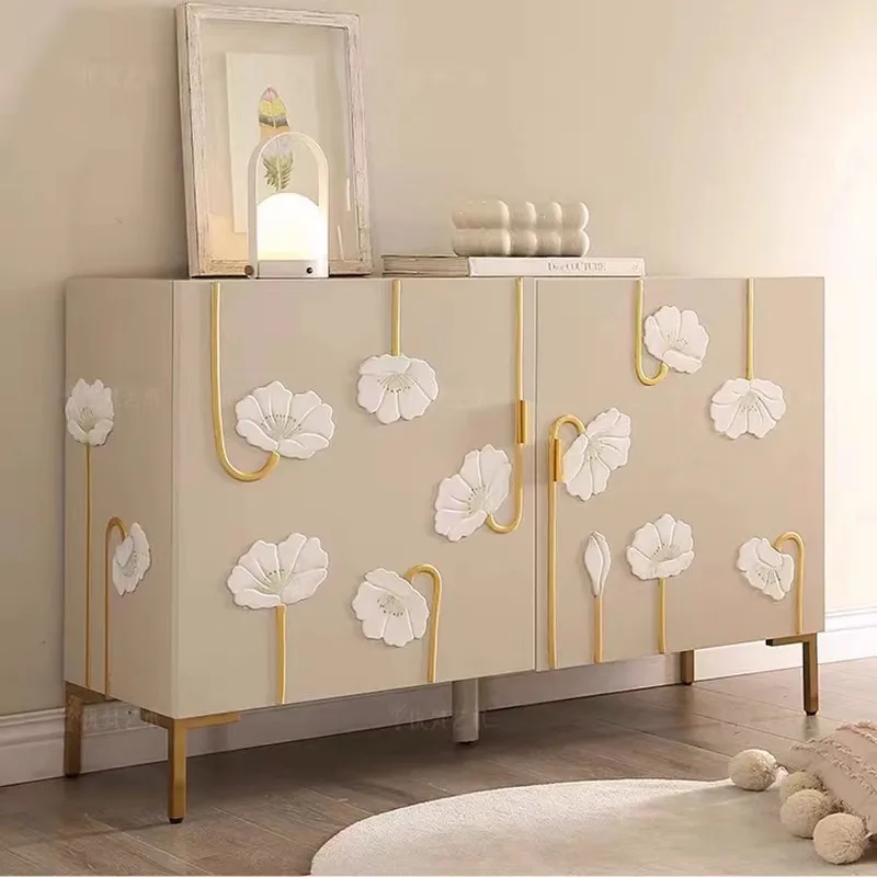 

Simple painted art creative shoe cabinet can store storage side cabinet household