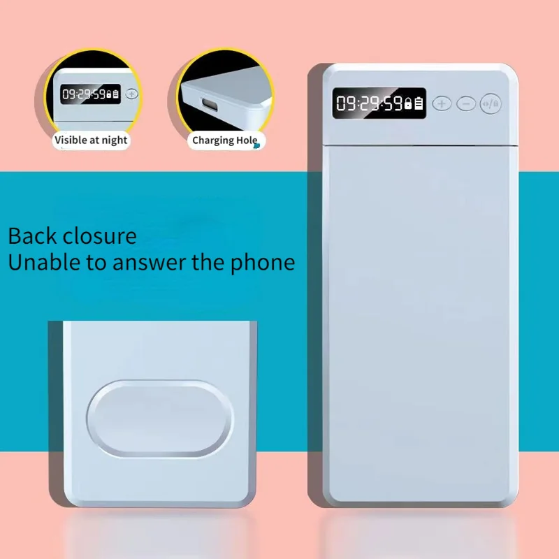 Universal Mobile Phone Timer Lock Box Caso de bloqueio de smartphone Cadeia de telefone celular com temporizador Caso de temporização de auto-ajuda