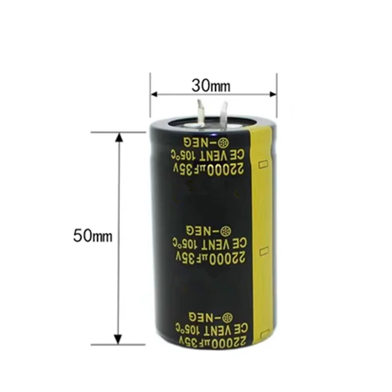 2-5pcs 35V 22000UF 30X50mm High quality Aluminum Electrolytic Capacitor High Frequency Low Impedance 35V 22000uF