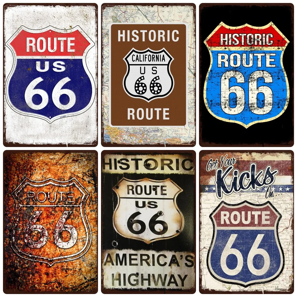 Mother Road Vintage Metal Sign - Lighting Effect Home Decor avis et prix