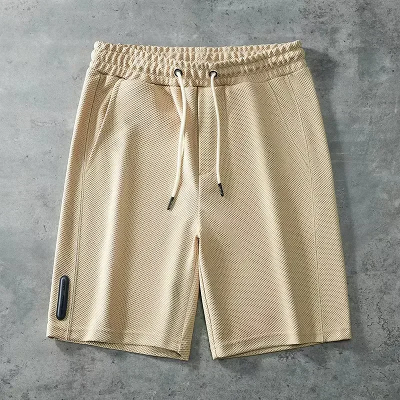 New High quality summer running shorts men's casual jogging shorts embroidered drawstring loose dry fitness shorts casual shorts