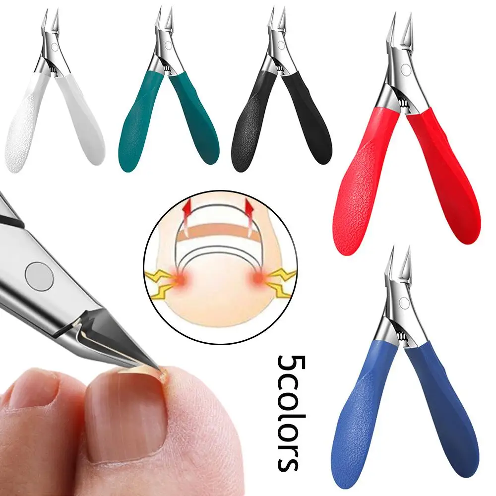 간단한 발톱 큐티클 니퍼 네일 가위 자란 네일 커터 죽은 스킨 리무버 항목 대각선 안티 스플래시 케어 매니큐어