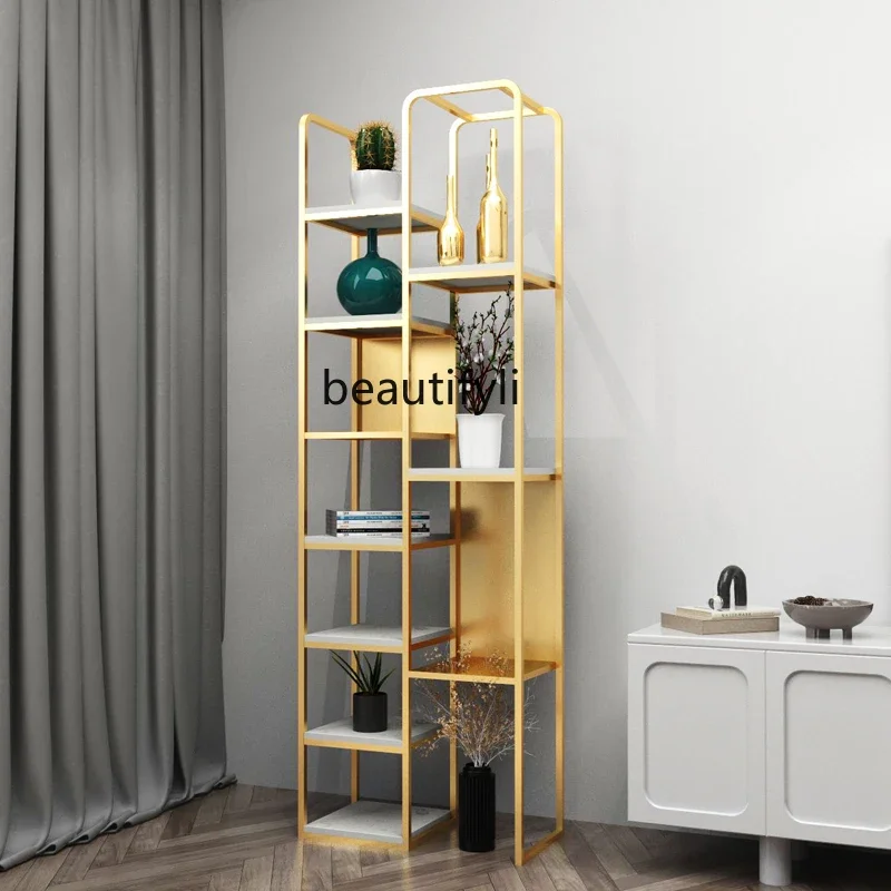 

02Полки для гостиной, бытовая перегородка, экран для спальни, простая настенная напольная книжная полка