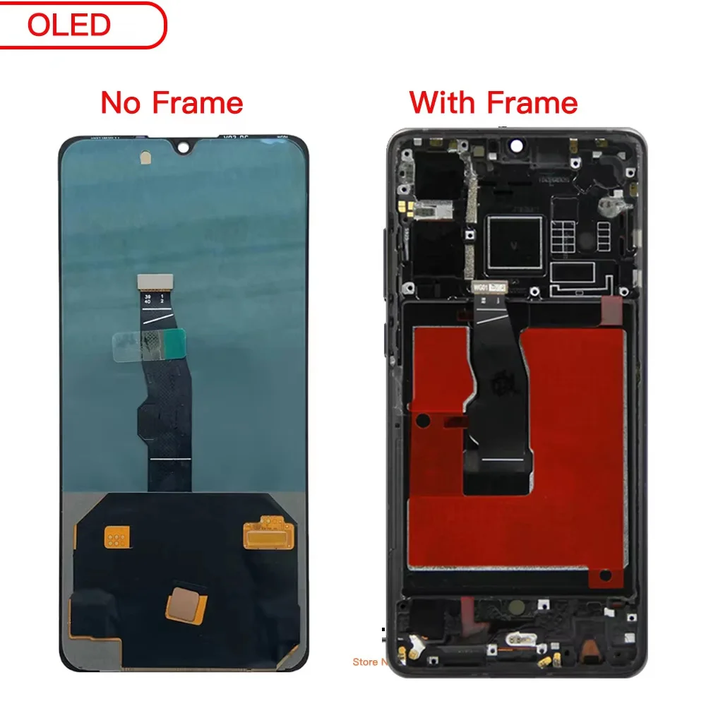 Original Display For Huawei P30 ELE-L29 LCD Display Touch Screen Digitizer Assembly with Frame LCD For Huawei P 30 Screen 6.1\