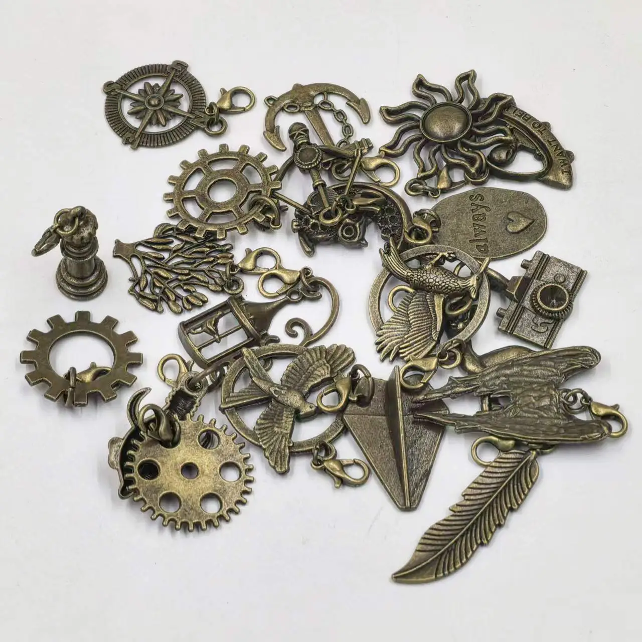 

300PCS DIY Multi-shape Charm Pendant Necklace Earrings Dangle 30-60mm Long Mix Handmade Crafts Supplies Accessories Material Bag