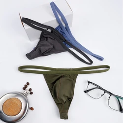 2023 New Men Sexy Close-Fitting String Bugle Pouch Thong Underwear Male Low Waist T-Back Jock Strap Panties Calzoncillos Hombre