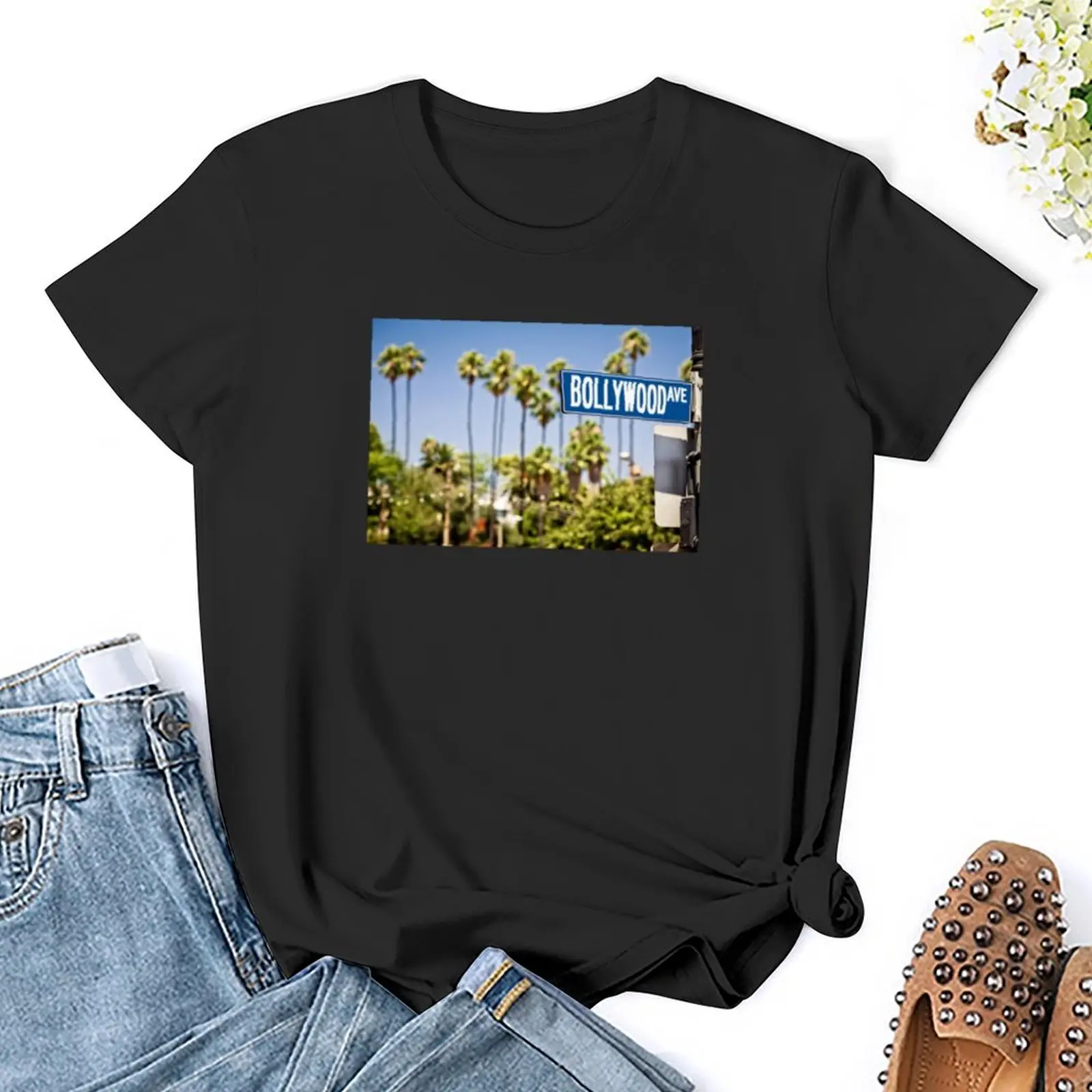 Bollywood Ave. T-Shirt Aesthetic clothing funny Women's cotton t-shirt