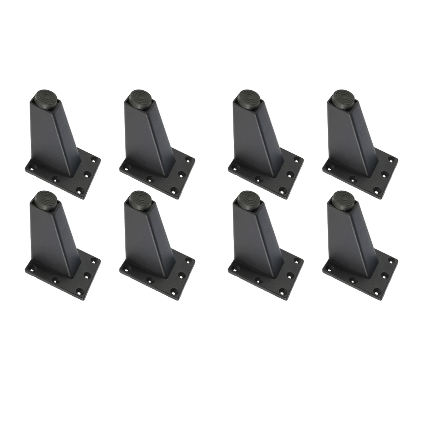 

8 Pcs 8cm Adjustable Metal Furniture Leg Thick Aluminum Alloy Table Cabinets Feet Sofa Bed TV Cabinet Legs -Black