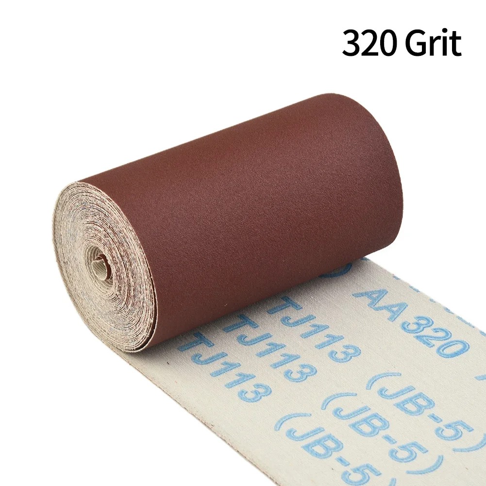 80-600 Grit Sandpaper Roll 10cm X 5meter Emery Cloth Roll Abrasive Sand Paper Roll For Wood Furniture Metal Polishing Tools