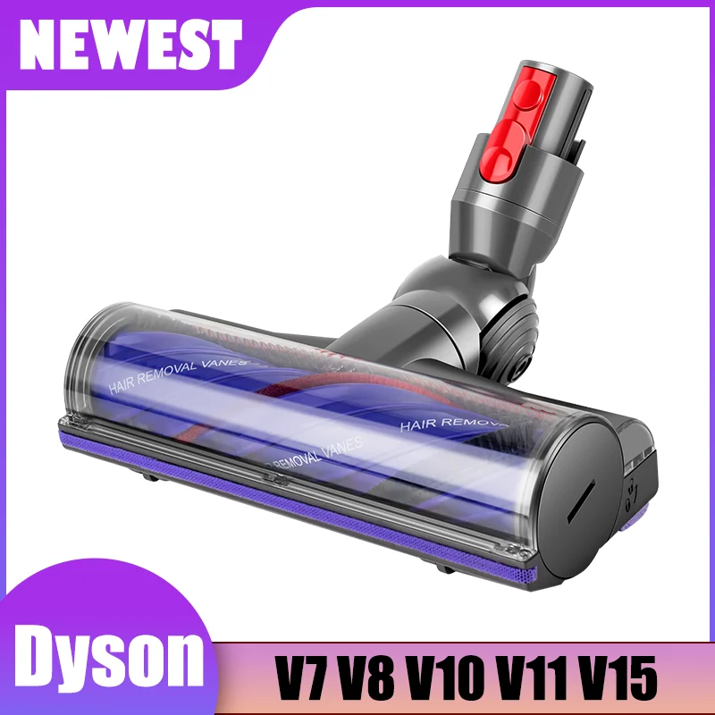 

Direct Drive Floor Brush for Dyson V7 V8 V10 V11 V15 Vacuum Cleaner Brush Head Anti Entangleme Motorhead Brush Turbine Tool