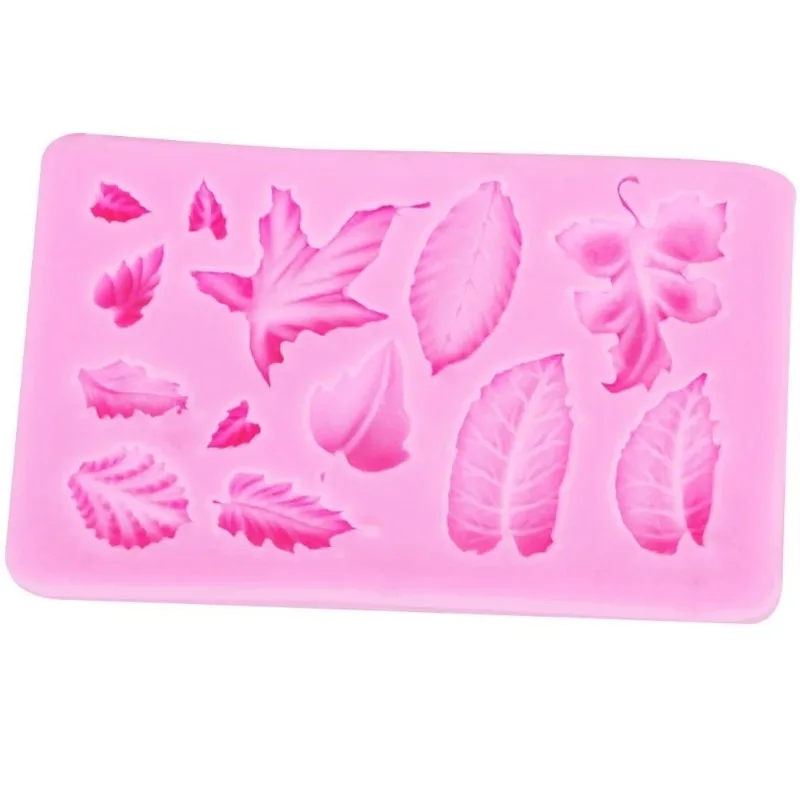 

Maple Rose Leaf Cake Border Silicone Molds Christmas Cupcake Fondant Decorating Tools Gumpaste Chocolate Candy Clay Moulds
