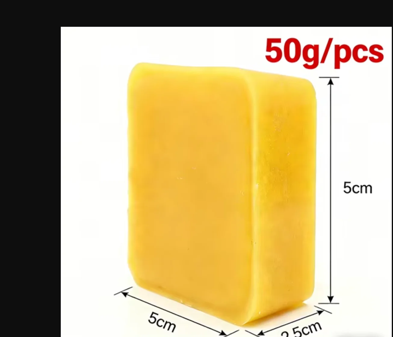 45g Beeswax Block For Making Cream Natural Beeswax Polishing Tools Candle Soap Making Supplies Leather Maintenance Waxing