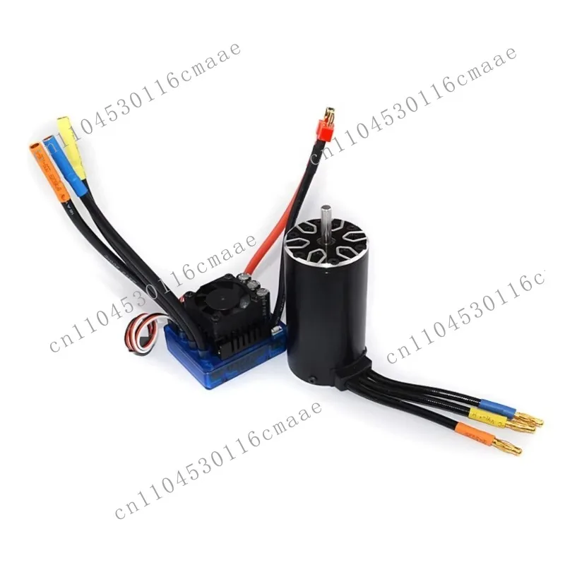 4076 2250KV 2000KV 1700KV 1550KV Sensorless Brushless Motor 120A ESC with LED Programming Card Combo Set for 1/8 RC Car Truck
