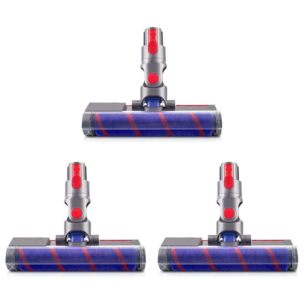 

3X Soft Roller Brush Head for V7 V10 V11 V15 Cordless Stick Vacuum Cleaners Parts Hardwood Floor Attachment