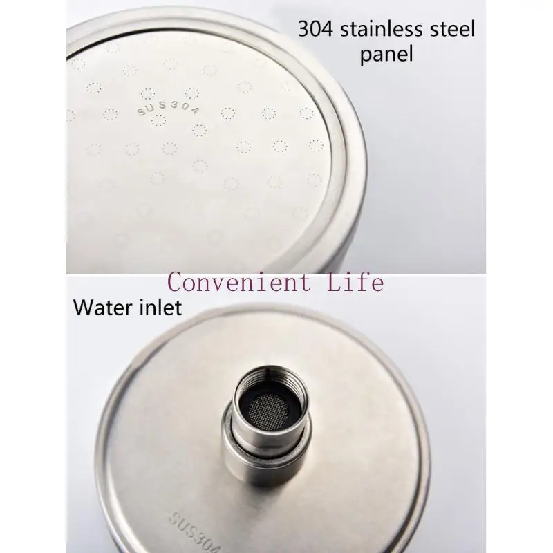 L1EE Hochdruck-Duschkopf, 360° verstellbar, Edelstahl-Duschkopf, abnehmbar