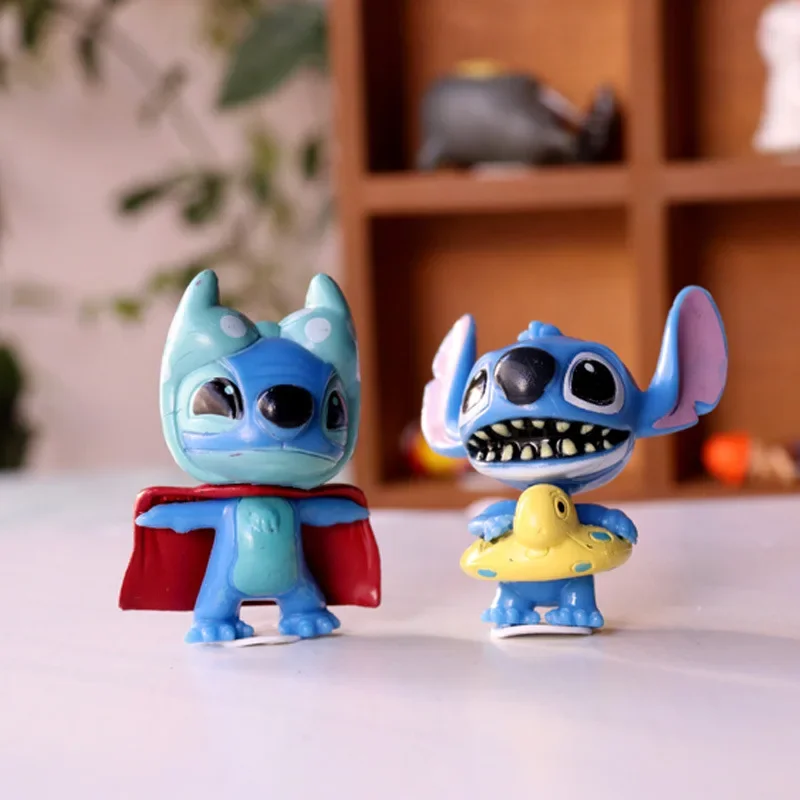 Dinsey Stitch Action Figure para Crianças, Enfeites de Mesa, Modelo Anime, Boneca Bonito dos Desenhos Animados, Presentes Esports Room