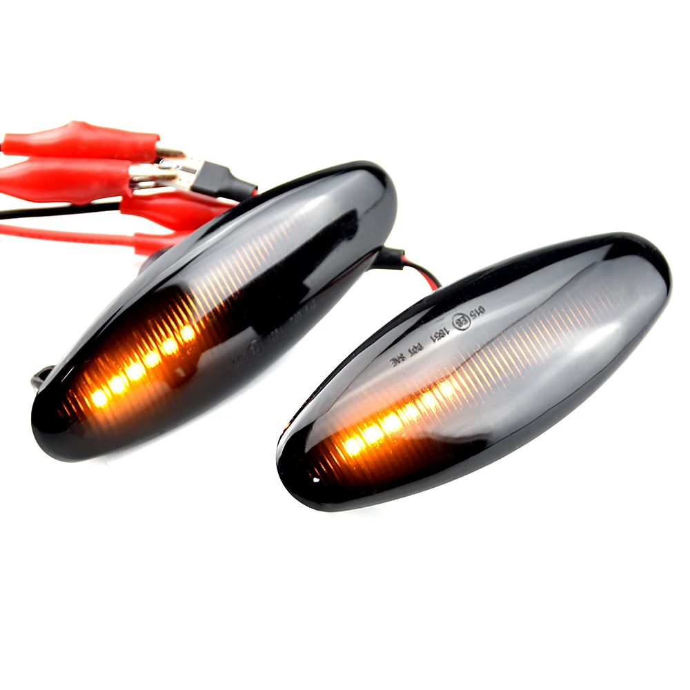 2pc Dynamic Led Turn Signals Side marker light Lamp For JAGUAR XK8/XKR 1997-2006 S-Type 1999-2007 XJ X350 2003-2006