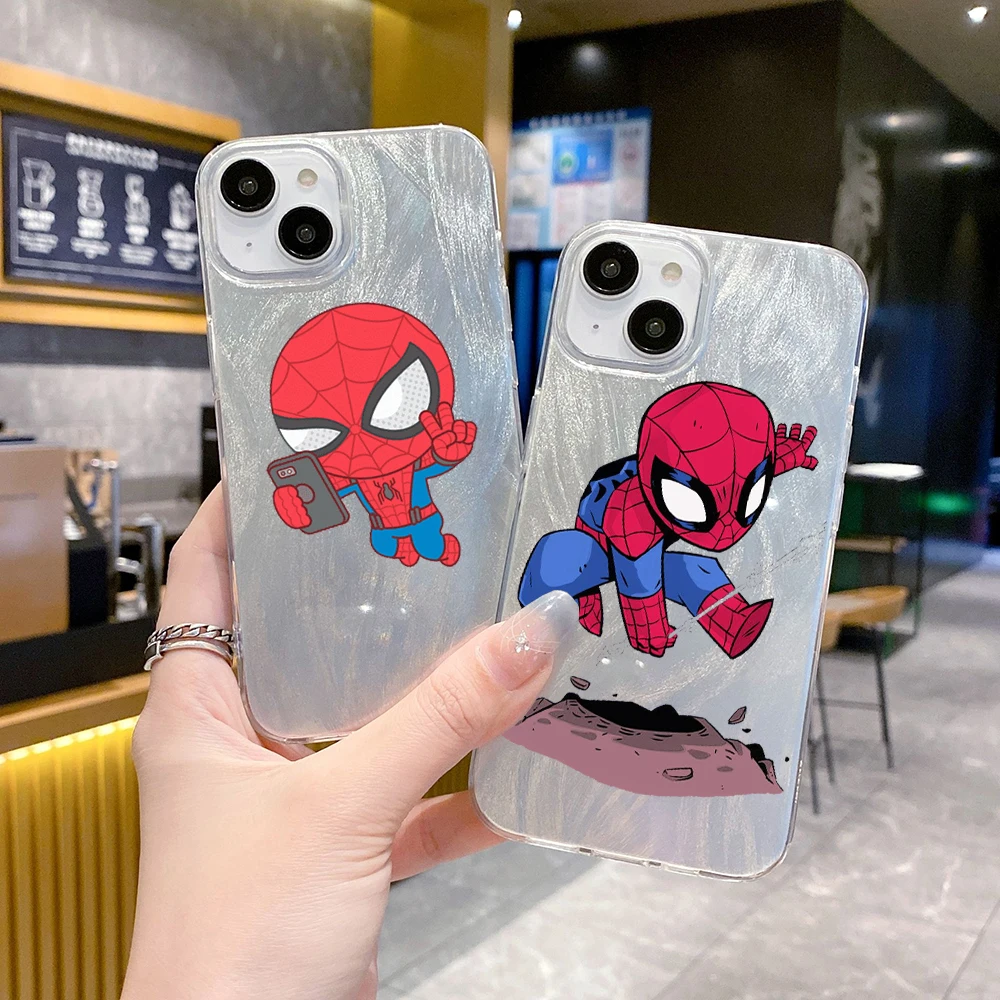 Cute Spider-Man Marvel Phone Case FOR VIVO V40 V30 SE V29 V27 V25 V23 E S10E U20 U10 U3X T1 T1X ZSI PRO 5G