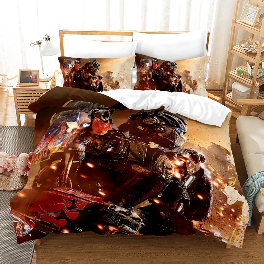 Transformers Movie 3D Printed Comforter Cover / Duvet Cover Set Twin Full Queen King Size Bedding Set Bed Linens Bedclothes Gift