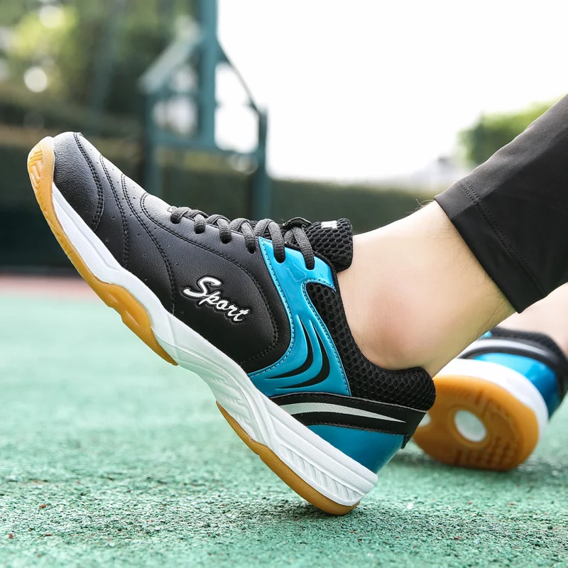 ยี่ห้อใหม่รองเท้าแบดมินตันบุรุษเทนนิสวอลเลย์บอลรองเท้าผ้าใบ Breathable น้ําหนักเบา Professional เดินกรีฑากีฬากลางแจ้ง