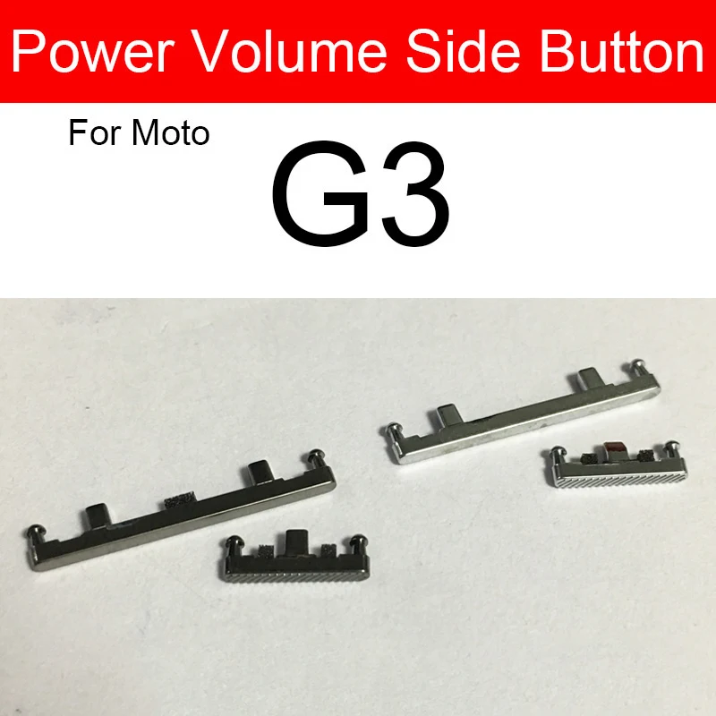 Power Volume Side Button For Motorola Moto G5 G5s G4 Plus G4 Play G3 G Power On Off Volume Switch Key Replacement Parts