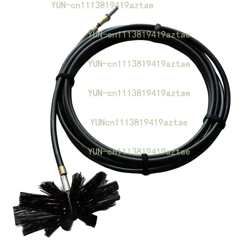 Fresh air duct air conditioner cleaning flexible shaft, cleaning brush, toilet plunger for pipeline ventilation system cleaning