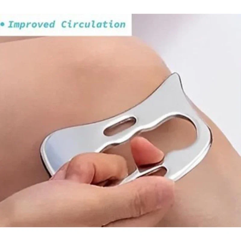 Relaxing Guasha Muscle Fitness Tool Made of Stainless Steel, Easy To Carry and Use, Simple To Relax The Whole Body Fasciotome