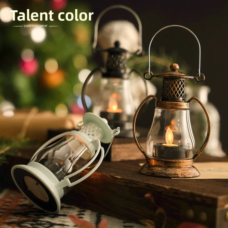 Luminous Breeze Light Electronic Candle Pony Lamp Ornament Oil Lamp Scene Decoration Self-defense reflective flashlight