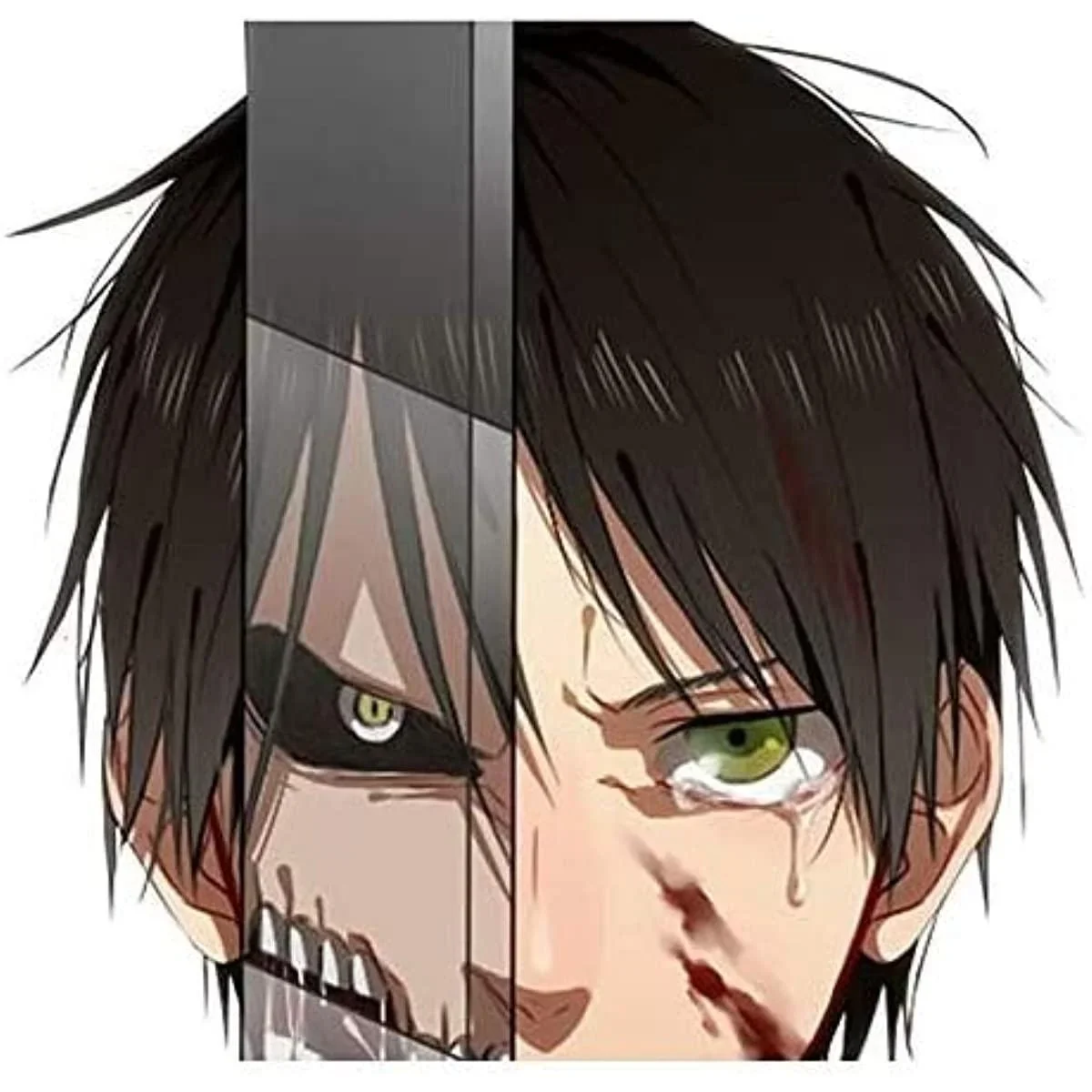 

For Attack on Titan Anime Peeking Personality - Sticker Graphic - Weatherproof & Long Lasting Sticker