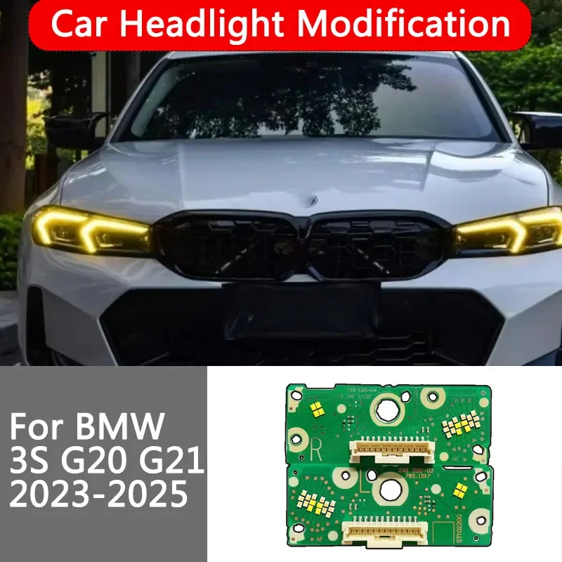 For 2023 BMW G20 G21 G28 3 Series Yellow DRL Chip 330e 330i M340i 2024 2025 LED Headlight Daytime Running Light Retrofit Module