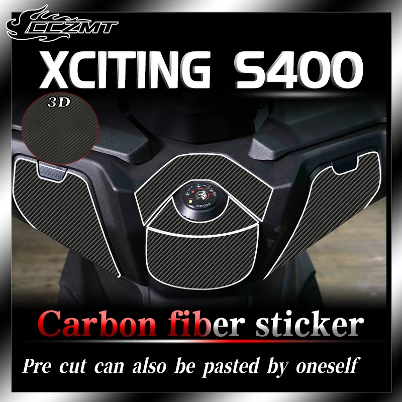 

For KYMCO XCiting S400 S 400 3D carbon fiber protective film for motorcycles whole vehicle protective sticker accessories