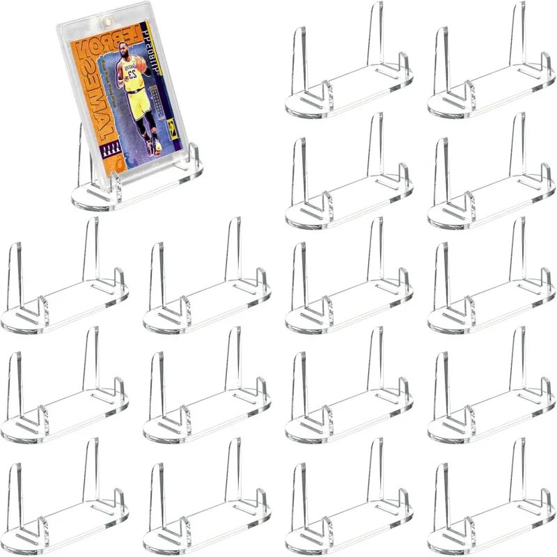 Acryl-Sammelkartenständer, abgestufte Kartenständer, Baseball für Sportkarten, Halter für Händler, Einzelhandel (keine Karten)