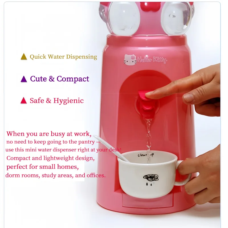 Sanrio Hello Kitty 2L Mini Water Dispenser Cute Kawaii Portable Safe Desktop Water Dispenser for Home Office view 3