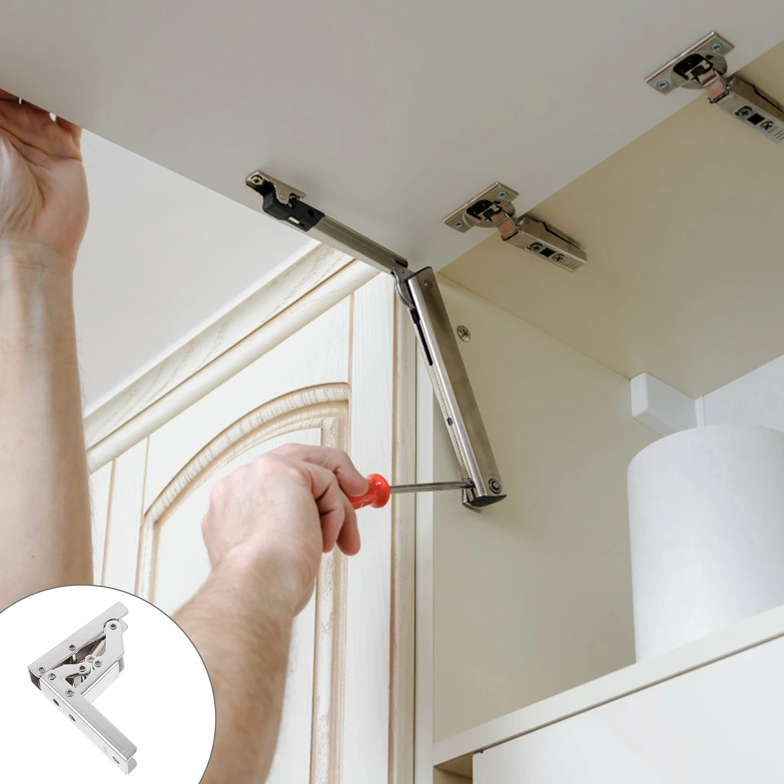 

4pcs Heavy Duty Door Folding Furniture 90 Degree Cupboard Metal Cabinet Hinges Smooth Long Lasting Home Window Butt Machine
