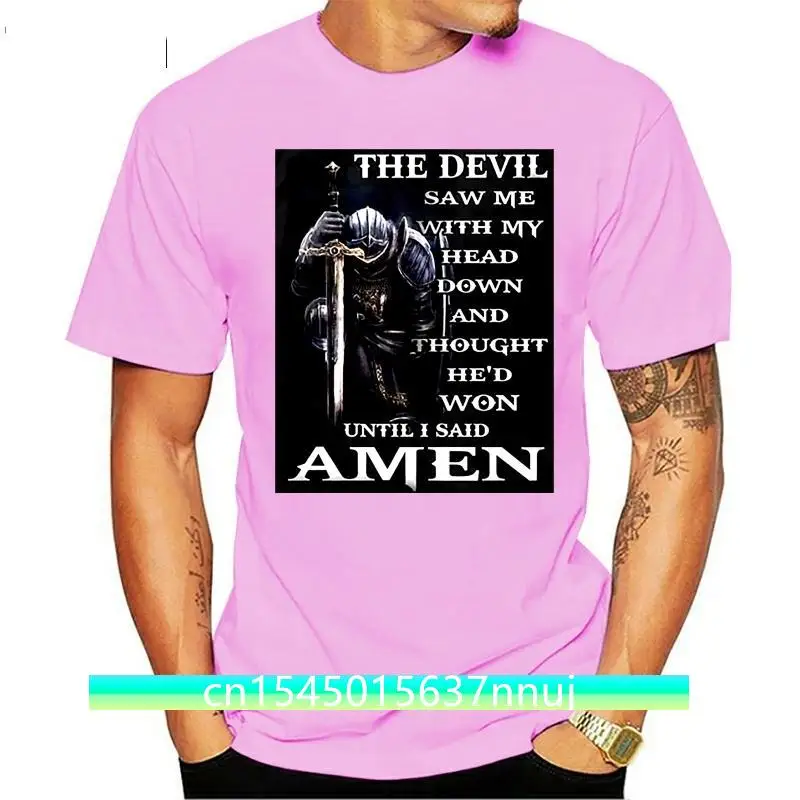 

Fight The Devil - Knight of Templar - Praise God - Amen Tee T-Shirt