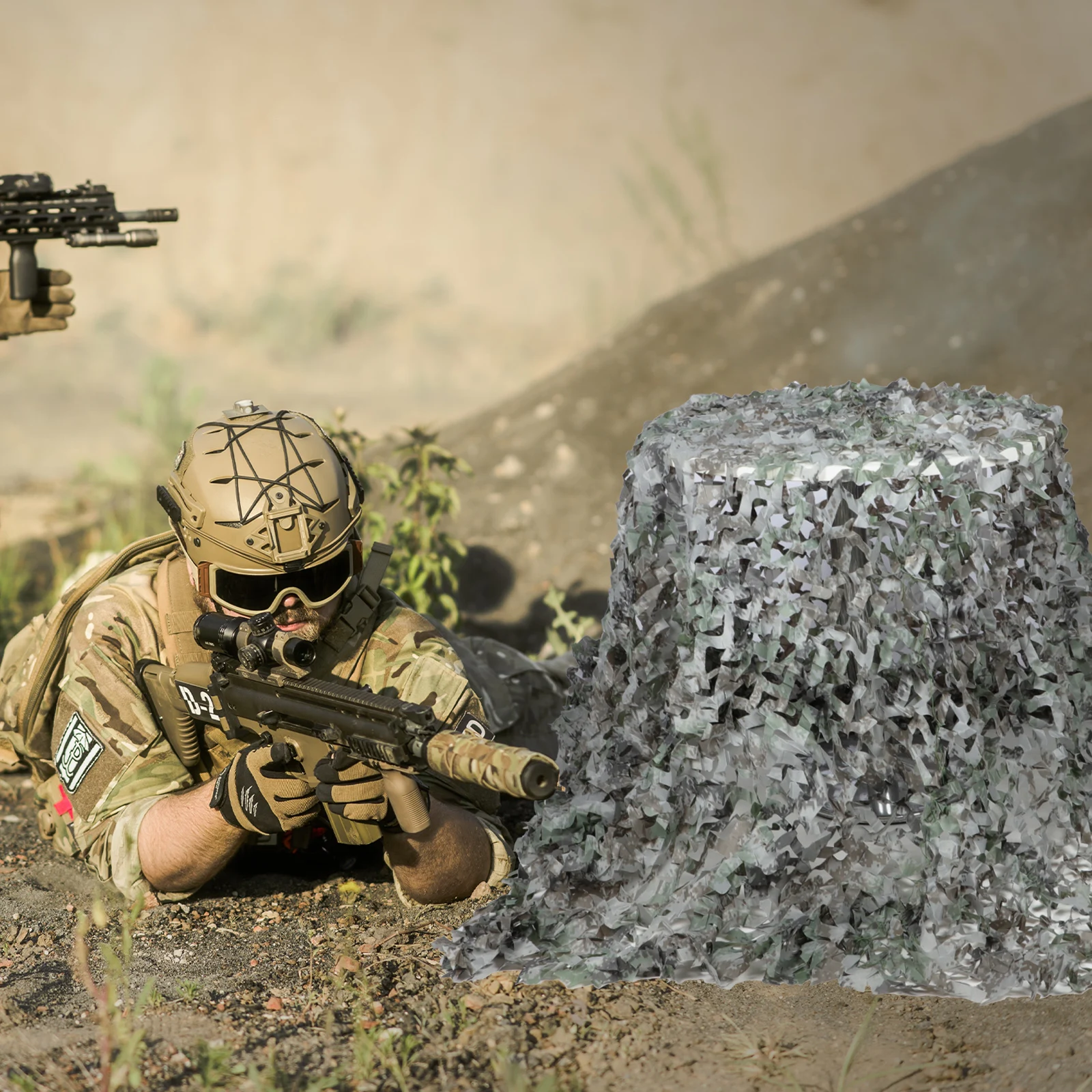 

Camo Hunting Net 2x3m Durable Polyester Sunshade Protection Mesh for CS Game Field Shelter Camouflage Practical