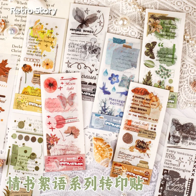 

3 шт./1 лот кавайные канцелярские наклейки любовное письмо шепот дневник декоративные наклейки Скрапбукинг ремесленные наклейки