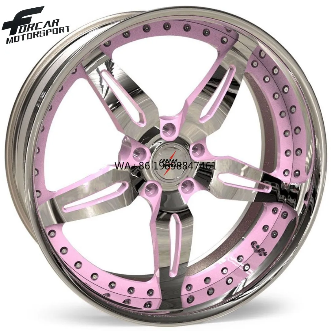 

International Standard Gloss Color Fast Dispatch 16 17 18 19 20 21 22 23 24 Inch Forcar Motorsport Alloy Forged Wheels Rims