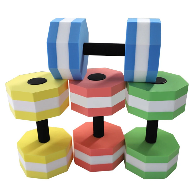 EVA Foam Octagonal Aquatics Dumbbell Floating Swim Gym Dumbbell Toy Water Weight Aerobics Fitness Pool Water Swimming tools