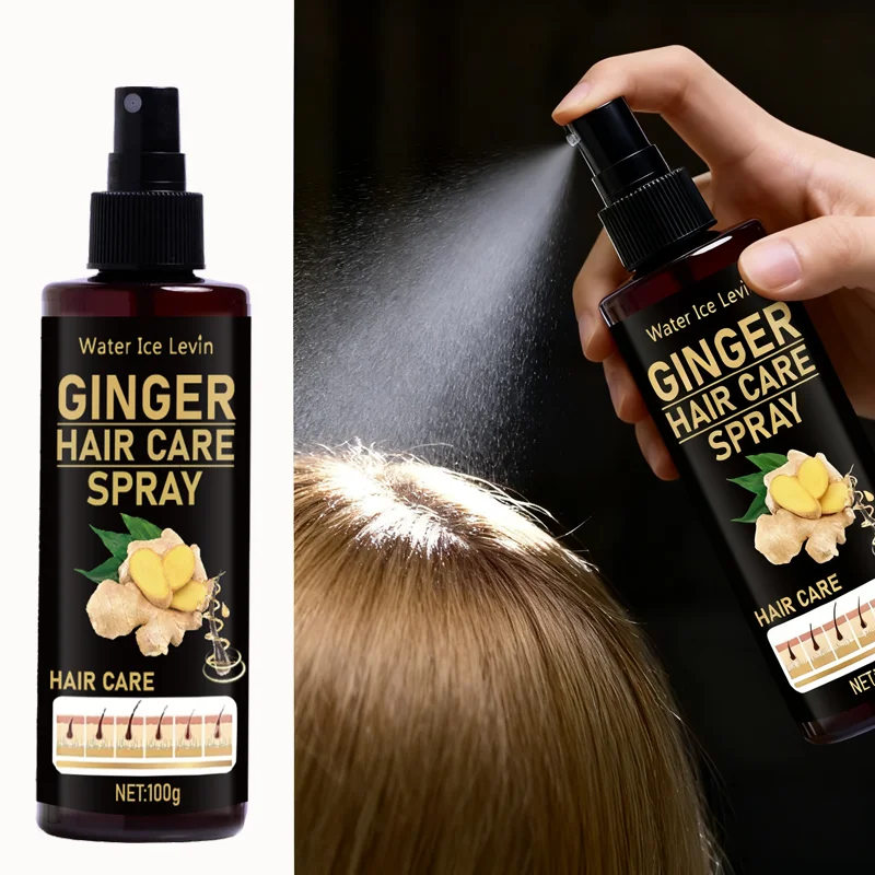 

Зимний имбирный спрей для роста волос - с кератином и биотином, увлажняет от корней до кончиков, для ухода за кожей головы и сильными волосами