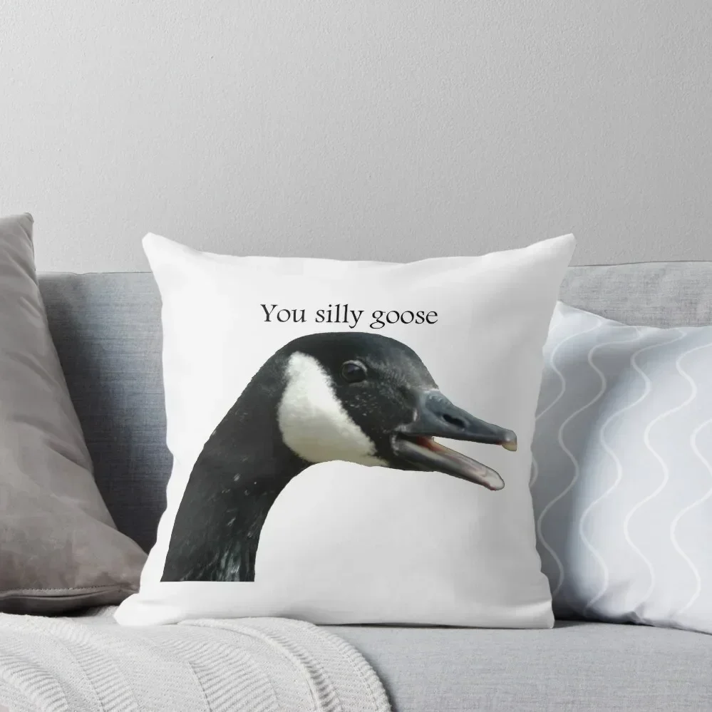 

You silly goose Throw Pillow luxury decor Cushions For Decorative Sofa Marble Cushion Cover pillow