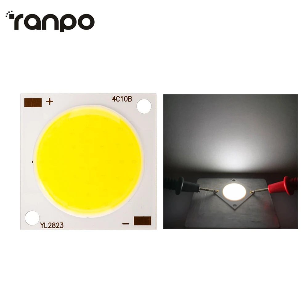 28*28MM 20W DC12-14V COB Chip For LED Flood Light Cold White DIY LED Spotlight Lamp Home Lighting