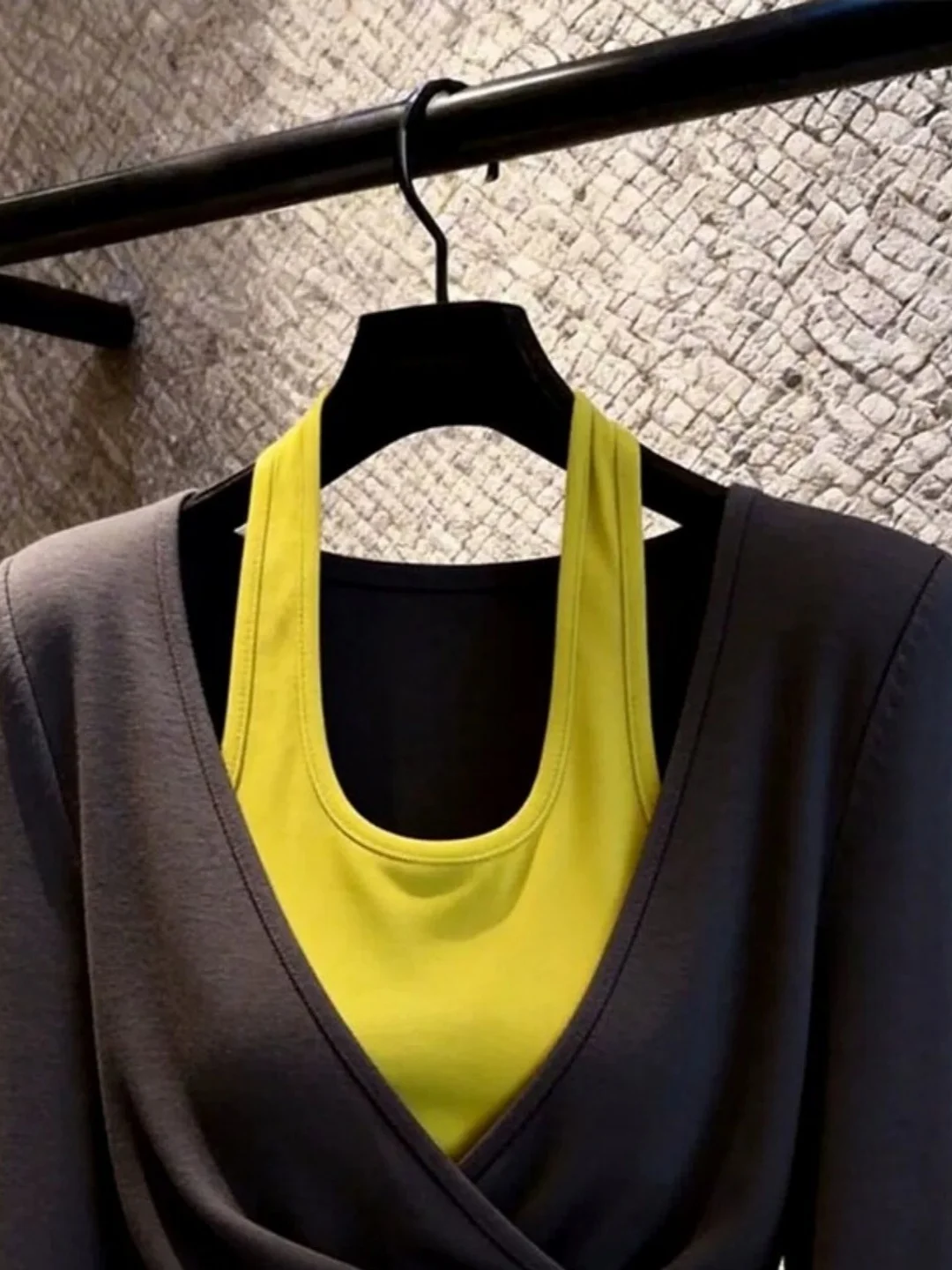Korean Design Long Sleeve T-Shirt Women plus Size Autumn Season Slimming Waist Design Versatile Shoulder Level Top