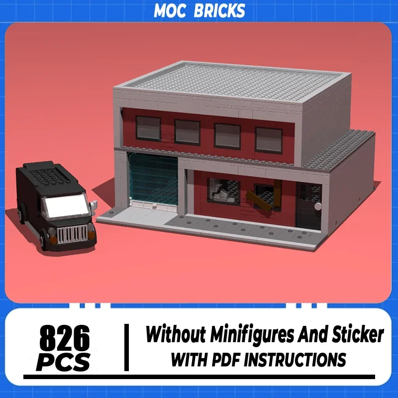 

Street View Model Moc Building Blocks The Hiding Place of Scammers Model Technology Brick DIY Assembly Construction Toy Gifts