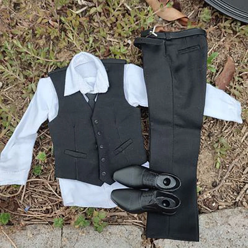 

JXTOYS JX037 1/6 Scale Men's Clothes Accessory Gentleman Vest Pants Suit Model for 12 inches Tony Head S001 Body