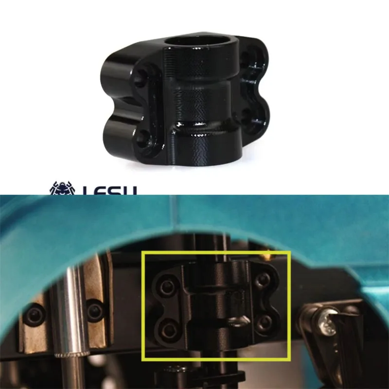

LESU 1/14 Metal Steering Holder Spare Part for 1/14 Tamiyaya RC Tractors Trucks Model Remote Control Toys Car Th02514-SMT3