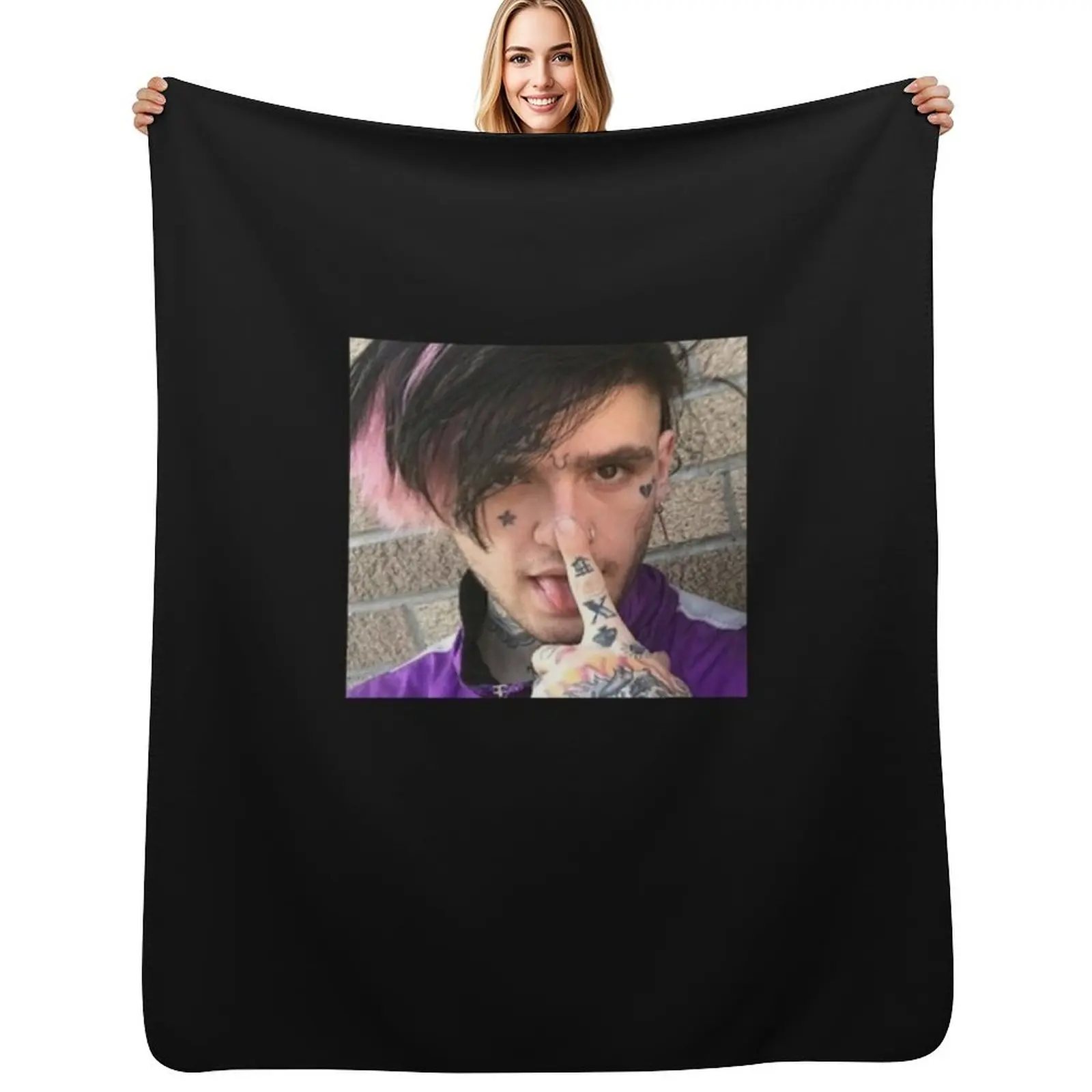 

Lil Peep Throw Blanket Cozy Home Blanket Gift for Christmas Holiday