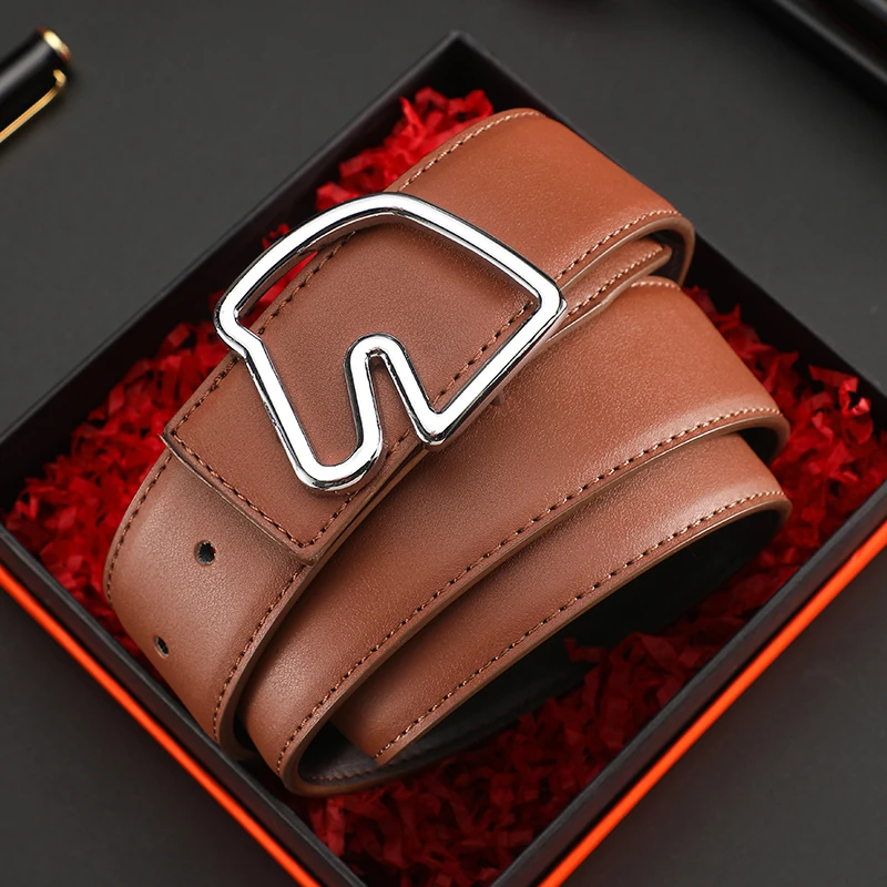 Breite 3,8 cm, Gürtel berühmter Marken für Herren, hochwertige Gürtel aus echtem Luxusleder für Herren, Gürtel mit Metallriemen, modischer Damengürtel für Jeans